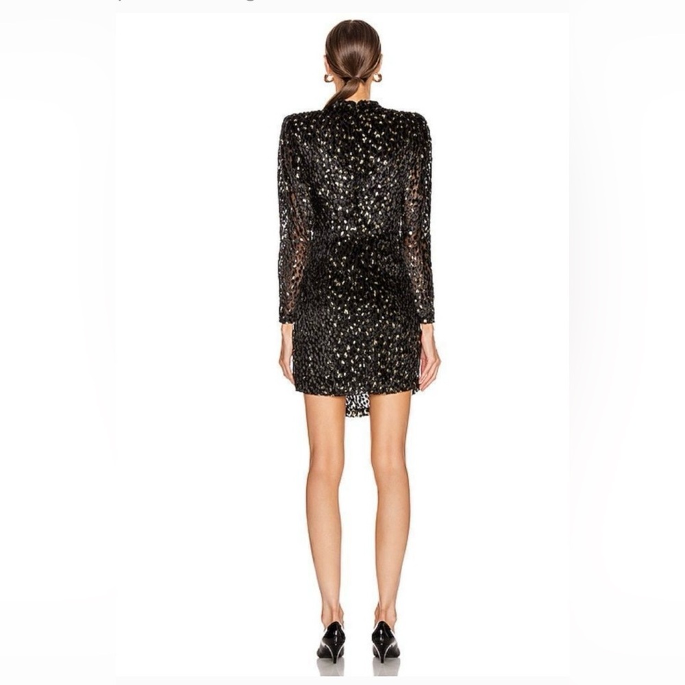 A.L.C. Jane Metallic Velvet Mini Dress - Picture 5 of 13